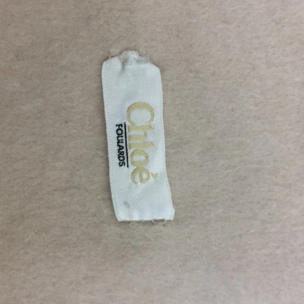 804193BG (S2) Chloe Scarf Beige Silk - Picture 7 of 9